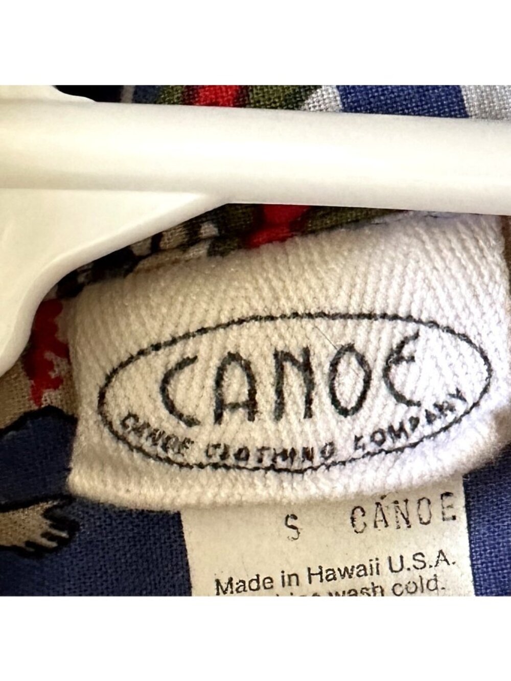 Canoe Clothing Vintage Hawaii Aloha Shirt Kauai Maui Luau Lei Hula Small - Picture 8 of 13